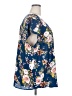 Torrid Floral Blue Short Sleeve Blouse Size 2X (estimated) - photo 4