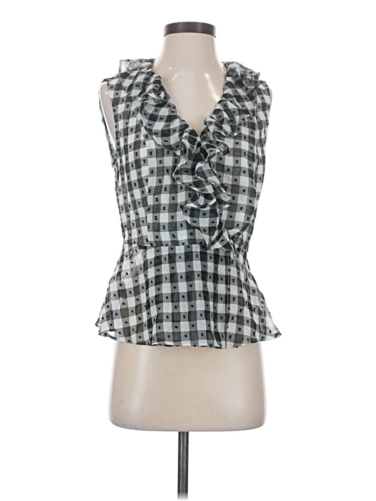 Pre-owned Maison D' Amelie Sleeveless Blouse In Gray