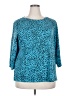 Draper's & Damon's Teal 3/4 Sleeve Top Size 2X - photo 1