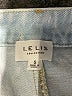 Le Lis 100% Cotton Blue Denim Shorts Size S - photo 3