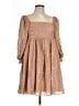 Judith March 100% Polyester Stars Tan Casual Dress Size L - photo 1