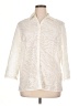 Jh Collectibles Animal Print Ivory 3/4 Sleeve Blouse Size XL - photo 1