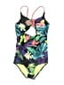 Assorted Brands Tropical Black One Piece Swimsuit Size 10 - photo 1