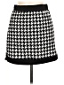 Shein Houndstooth Black Casual Skirt Size 6 - photo 1