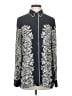 BCBGMAXAZRIA 100% Polyester Paisley Black Long Sleeve Blouse Size S - photo 1