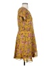 Collective Concepts 100% Polyester Floral Yellow Casual Dress Size S - photo 4