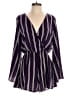 Peppermint 100% Polyester Stripes Purple Romper Size S - photo 1
