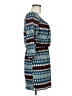 City Triangles 100% Polyester Print Blue Casual Dress Size M - photo 4