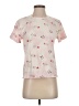 Assorted Brands Hearts Pink Short Sleeve Blouse Size S - photo 1