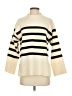 Unbranded 100% Polyester Stripes Ivory Pullover Sweater Size S - photo 1