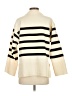 Unbranded 100% Polyester Stripes Ivory Pullover Sweater Size S - photo 2