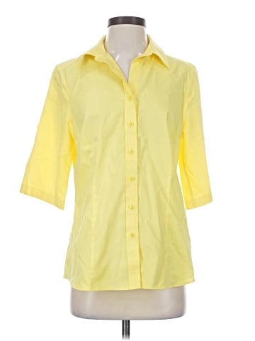 Coldwater Creek 3/4 Sleeve Button-Down Shirt (view 1)