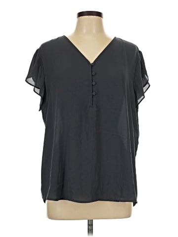 Ann Taylor LOFT Outlet Short Sleeve Blouse (view 1)