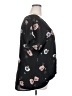 West Kei 100% Polyester Floral Black Short Sleeve Blouse Size XXL - photo 4