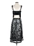 Kensie 100% Polyester Metallic Silver Cocktail Dress Size 8 - photo 2