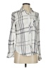 Rails 100% Rayon Plaid Ivory Long Sleeve Blouse Size XS - photo 1