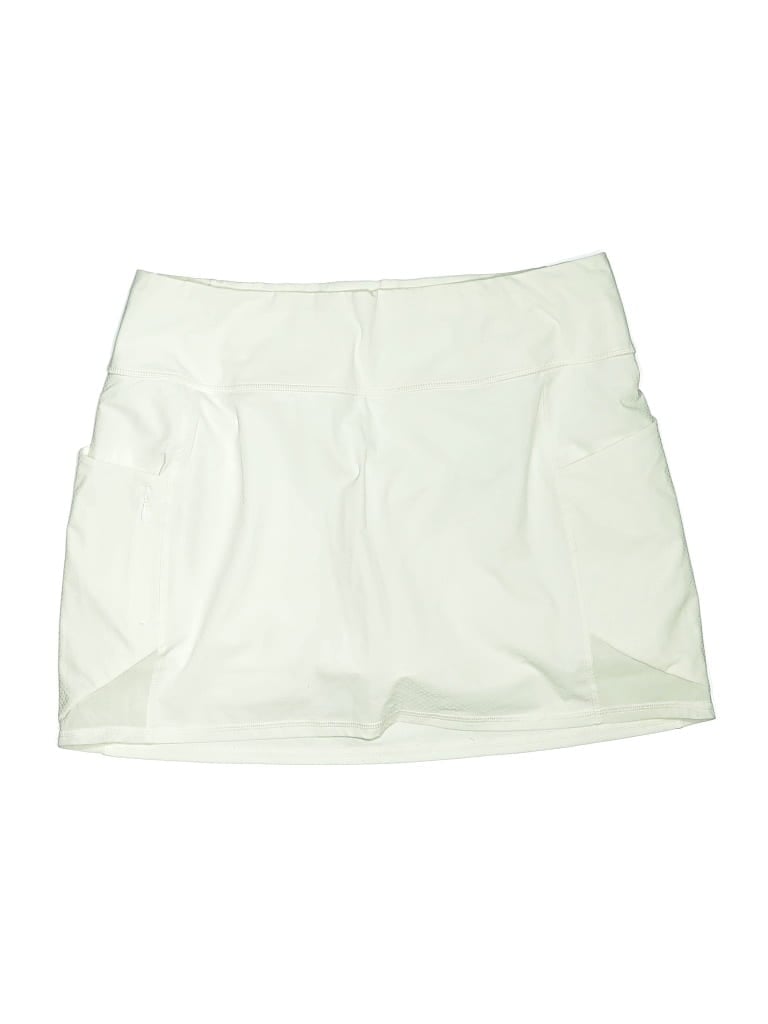 Pre-owned Athleta Active Skort In Ivory
