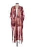 BCBGMAXAZRIA 100% Polyester Burgundy Kimono One size (estimated) - photo 1