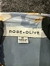 Rose + Olive 100% Polyester Blue Sleeveless Blouse Size M - photo 7