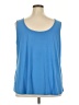 Nina Leonard Blue Sleeveless T-Shirt Size 2X - photo 2