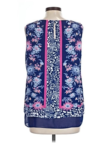 Rose + Olive Sleeveless Blouse (view 2)