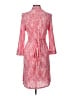 PaperWhite 100% Rayon Paisley Pink Cocktail Dress Size L - photo 2