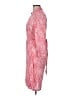PaperWhite 100% Rayon Paisley Pink Cocktail Dress Size L - photo 5