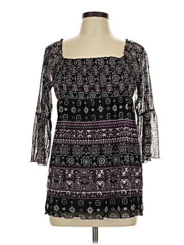 INC International Concepts 3/4 Sleeve Top (view 1)