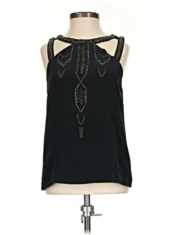 Burning Torch Sleeveless Silk Top (view 1)
