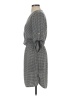 Guess 100% Polyester Houndstooth Gray Casual Dress Size S - photo 5