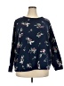 Croft & Barrow 100% Cotton Floral Blue Pullover Sweater Size 2X - photo 1