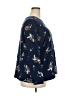 Croft & Barrow 100% Cotton Floral Blue Pullover Sweater Size 2X - photo 4