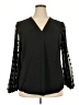 Blooming Jelly Black Long Sleeve Blouse Size XXL - photo 1