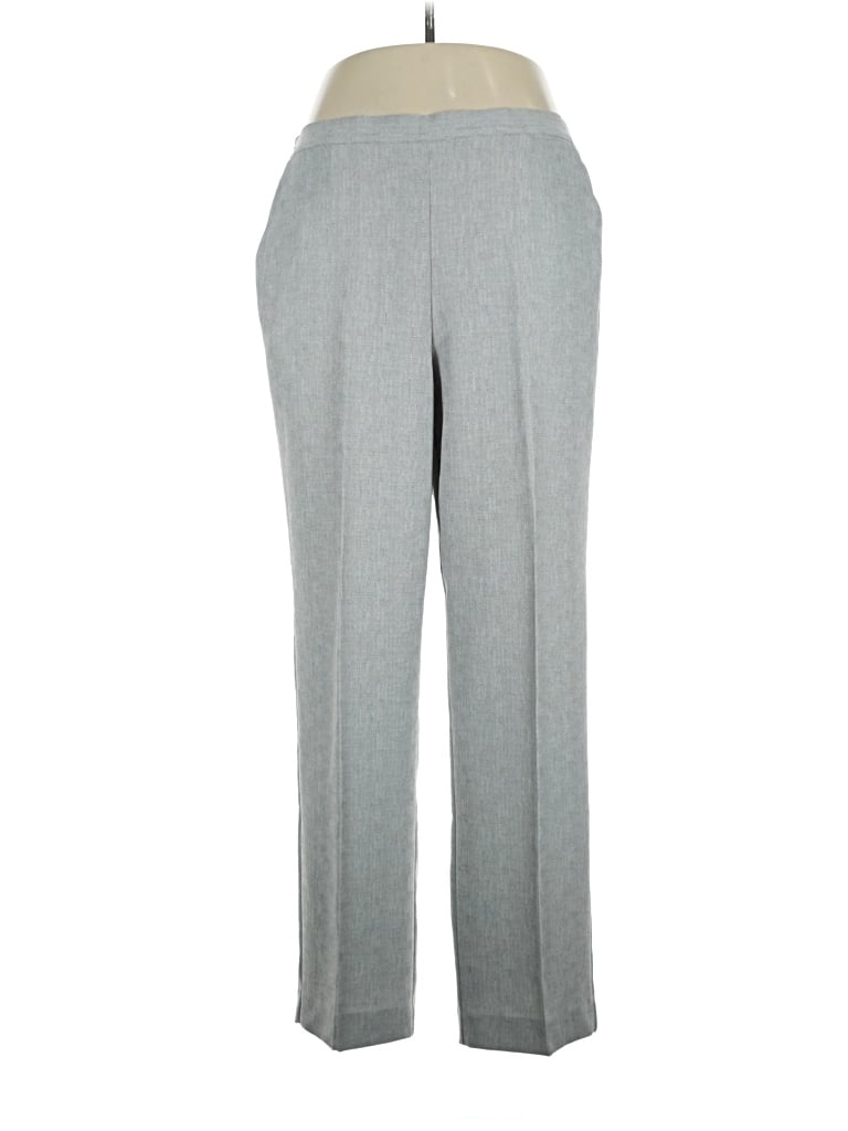 Pre-owned Alfred Dunner Dress Pants In Gray