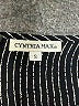 Cynthia Max 100% Rayon Stripes Black Short Sleeve Top Size S - photo 7