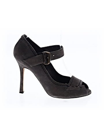 Manolo Blahnik Suede Heels (view 1)