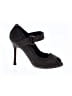 Manolo Blahnik Black Gray Suede Heels Size EU 35 - photo 1