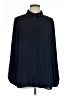 Adrianna Papell 100% Polyester Solid Blue Long Sleeve Blouse Size L - photo 1