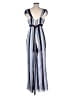 Foxiedox 100% Polyester Stripes Blue Jumpsuit Size L - photo 2