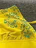 Unbranded Paisley Yellow Swimsuit Top Size S (estimated) - photo 3