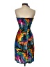 Unbranded Tropical Blue Cocktail Dress Size XS (estimated) - photo 2
