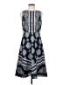 Ann Taylor 100% Polyester Paisley Blue Casual Dress Size 2 - photo 1