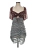 Free People 100% Polyester Silver Cocktail Dress Size S - photo 1