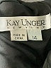 Kay Unger Black Cocktail Dress Size 14 - photo 7