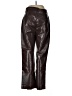 Babaton 100% Polyurethane Metallic Brown Casual Pants Size 8 - photo 2