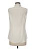 Theory Ivory Sleeveless Button-Down Shirt Size M - photo 2