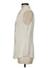 Theory Ivory Sleeveless Button-Down Shirt Size M - photo 5
