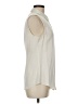 Theory Ivory Sleeveless Button-Down Shirt Size M - photo 4