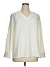Assorted Brands 100% Polyester Solid Ivory Long Sleeve Top Size XL - photo 1