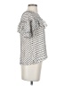 J.Crew 100% Polyester Polka Dots Ivory Short Sleeve Blouse Size 2 - photo 4